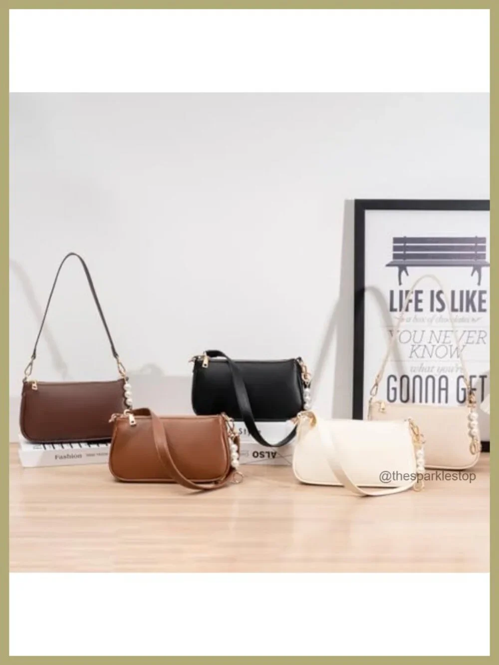 Vegan Leather Hobo Crossbody Bag with 3 Straps